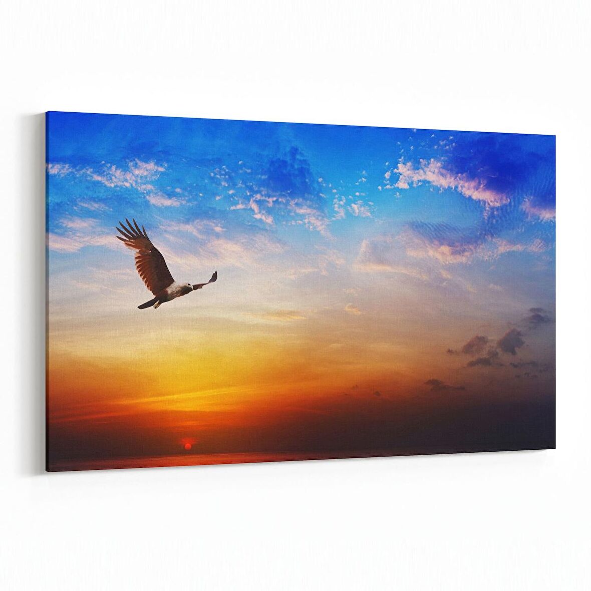 Olla 15967Y Günbatımı Görseli Yatay Kanvas Tablo (Ölçü: 90X60)