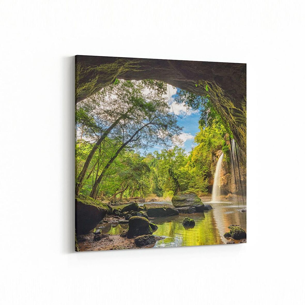 Olla 13941K Doğa / Manzara Görseli Kare Kanvas Tablo (Ölçü: 60X60)