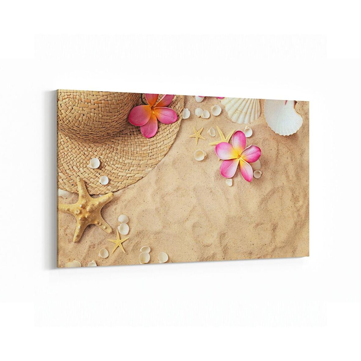 Olla 16581Y Kumsal / Sahil Görseli Yatay Kanvas Tablo (Ölçü: 150X100)