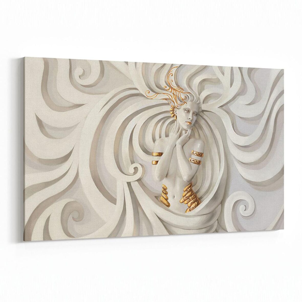 Olla 10004Y 3 Boyut Görsel Yatay Kanvas Tablo (Ölçü: 45X30)