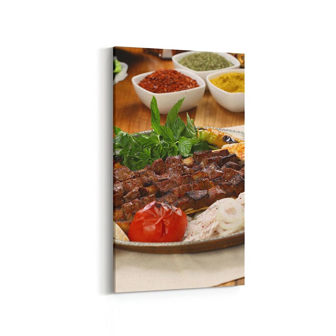 Olla 15063DD Gıda Görseli Dikey Dar Kanvas Tablo (Ölçü: 60X120)