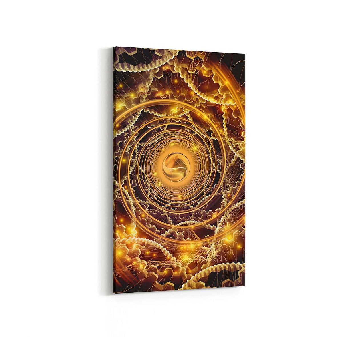 Olla 10340DD Abstract Görsel Dikey Dar Kanvas Tablo (Ölçü: 30X60)