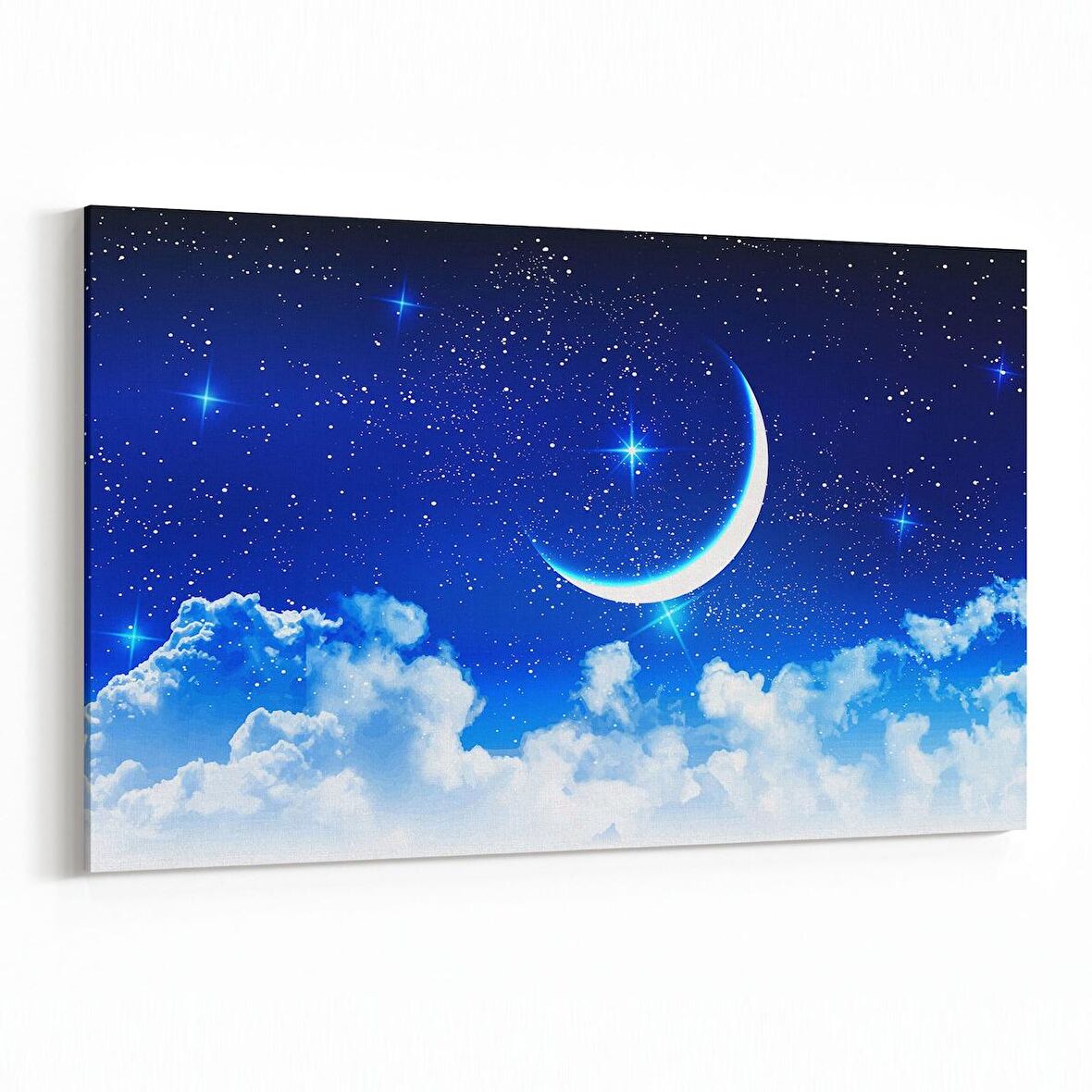 Olla 14783Y Gece Gökyüzü Görseli Yatay Kanvas Tablo (Ölçü: 45X30)