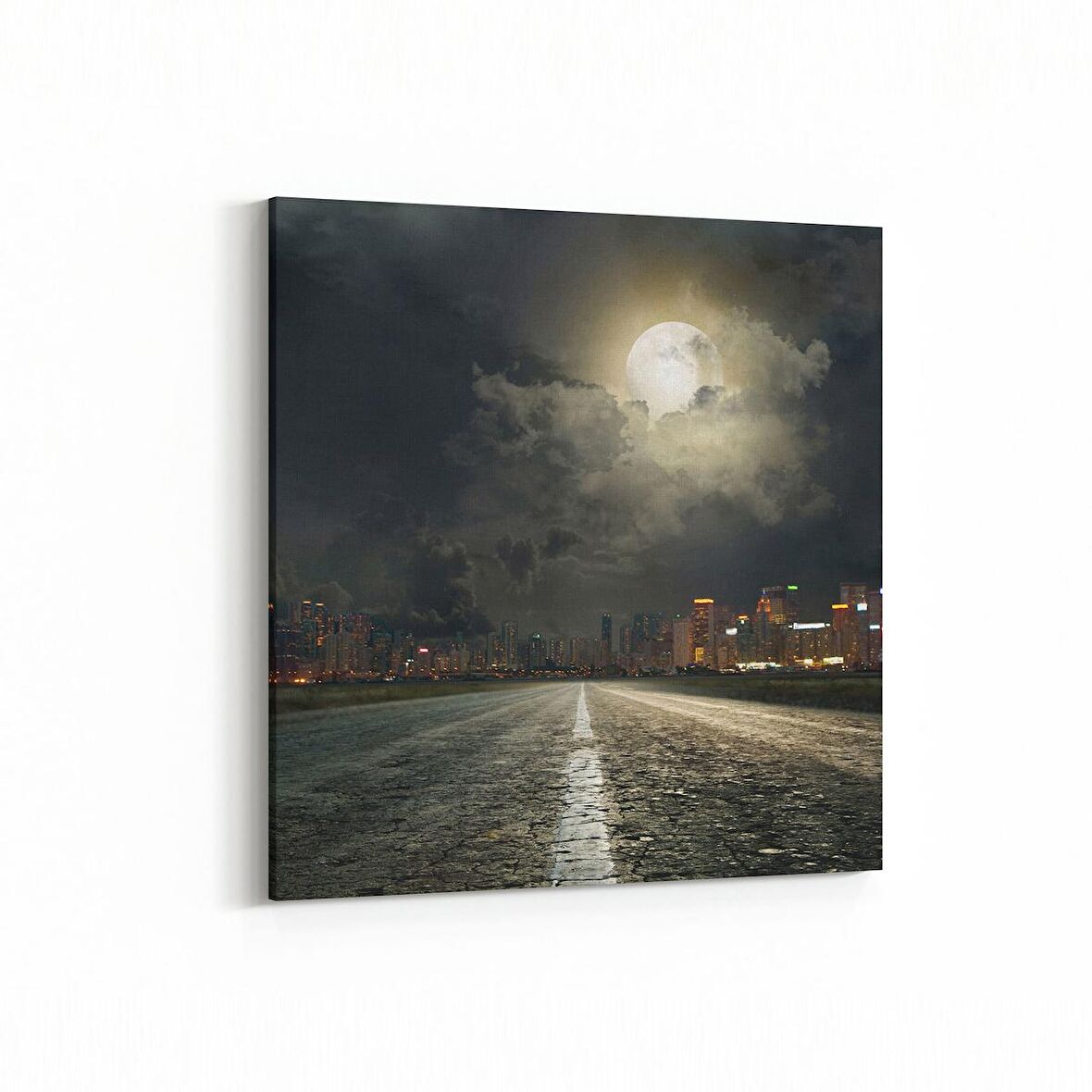 Olla 18171K Yapı Görseli Kare Kanvas Tablo (Ölçü: 30X30)