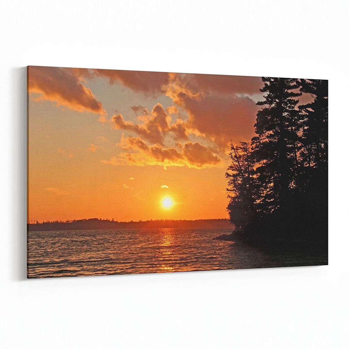 Olla 16116Y Günbatımı Görseli Yatay Kanvas Tablo (Ölçü: 30X20)