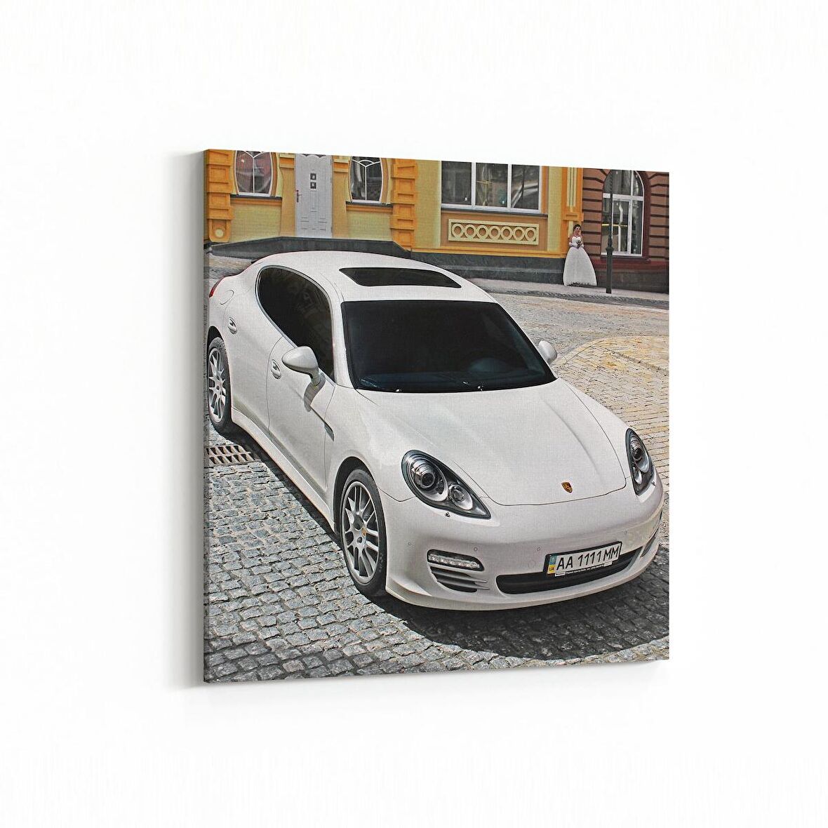 Olla 12359K Araç Görseli Kare Kanvas Tablo (Ölçü: 25X25)