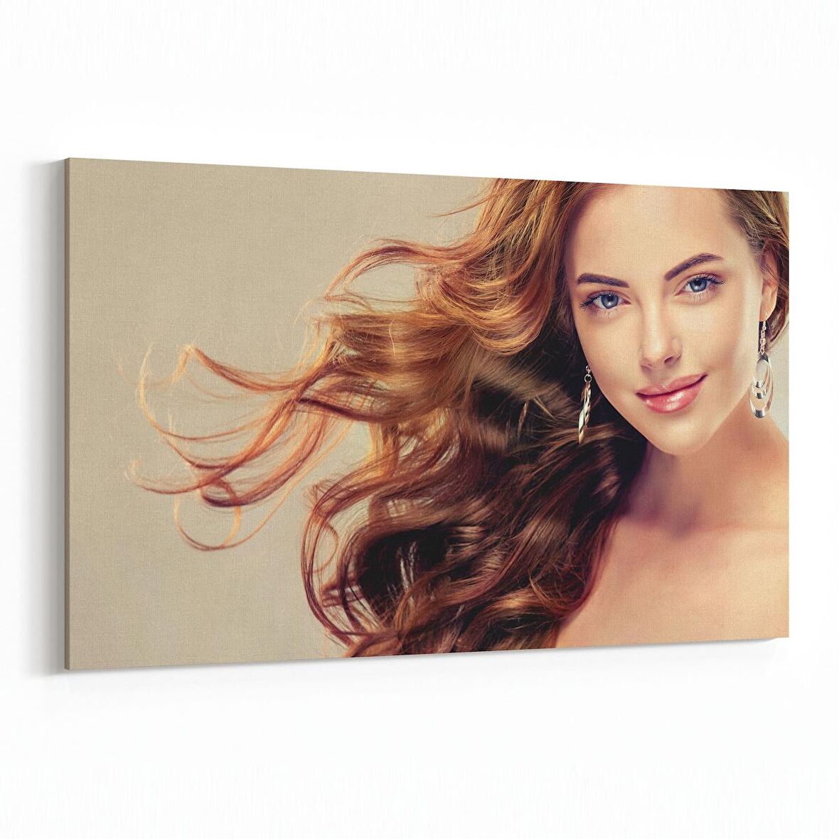 Olla 16897Y Model / Manken Görseli Yatay Kanvas Tablo (Ölçü: 90X60)