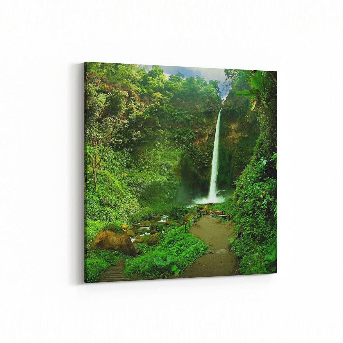 Olla 13523K Doğa / Manzara Görseli Kare Kanvas Tablo (Ölçü: 30X30)