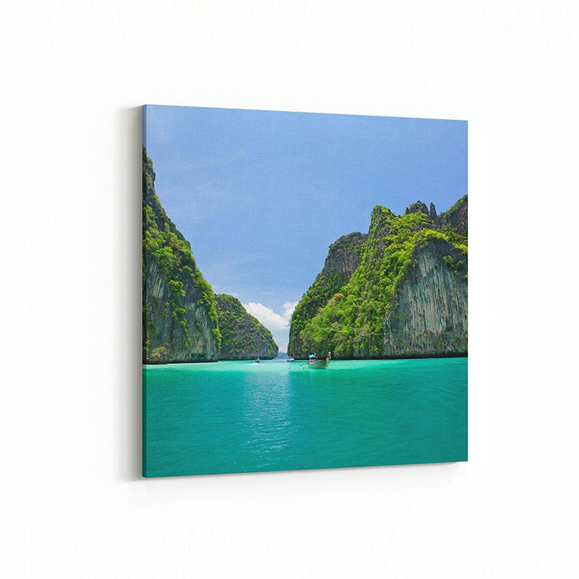 Olla 13221K Doğa / Manzara Görseli Kare Kanvas Tablo (Ölçü: 25X25)