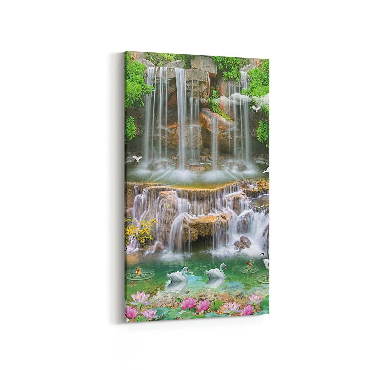 Olla 13410DD Doğa / Manzara Görseli Dikey Dar Kanvas Tablo (Ölçü: 30X60)