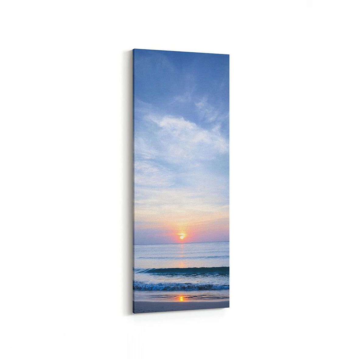 Olla 15941DI Günbatımı Görseli Dikey İnce Kanvas Tablo (Ölçü: 40X120)