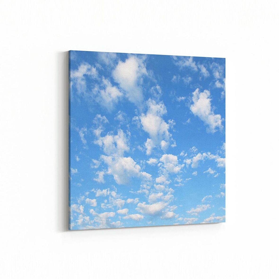 Olla 15652K Gökyüzü Bulut Görseli  Kare Kanvas Tablo (Ölçü: 25X25)