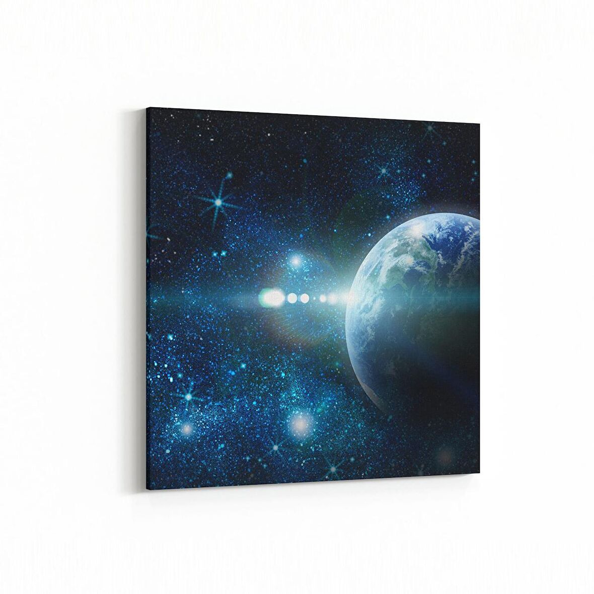 Olla 17608K Uzay Görseli Kare Kanvas Tablo (Ölçü: 25X25)