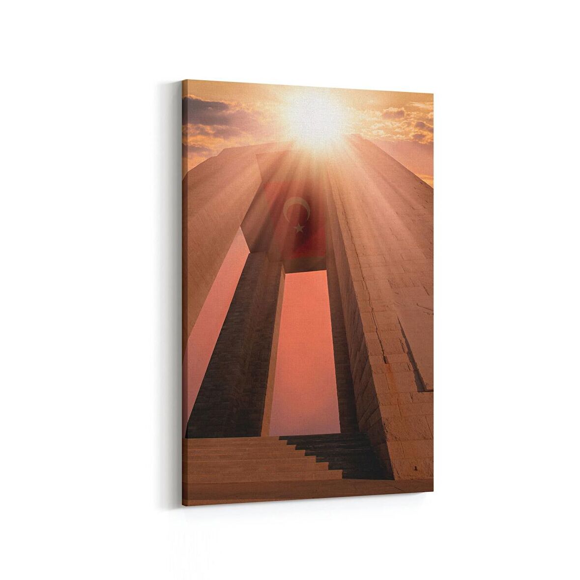 Olla 18539D Yapı Görseli Dikey Kanvas Tablo (Ölçü: 60X90)