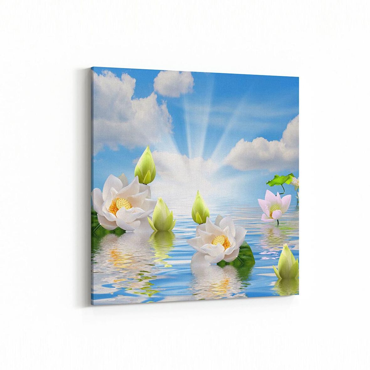 Olla 17046K Spa / Masaj Görseli Kare Kanvas Tablo (Ölçü: 30X30)