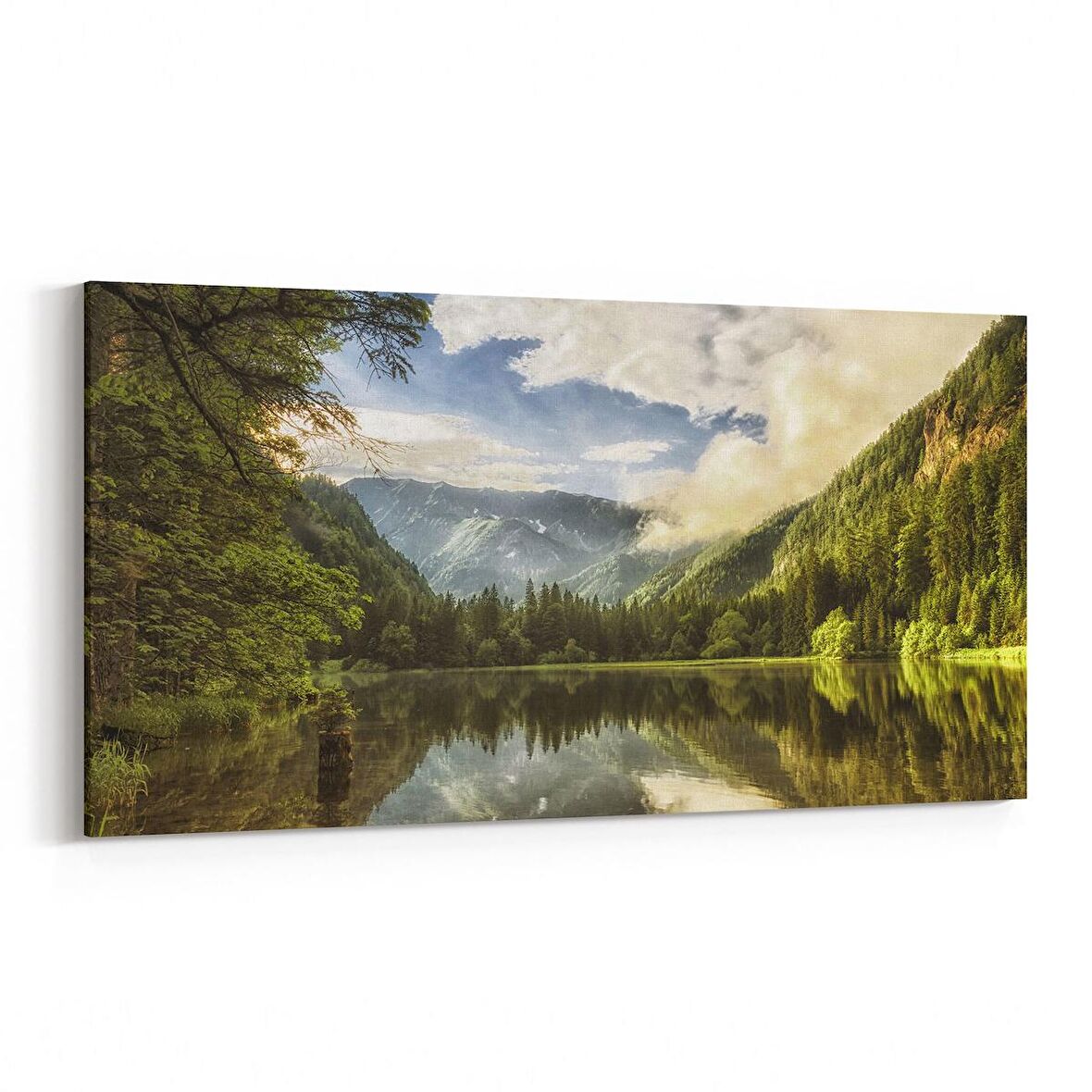 Olla 13467YD Doğa / Manzara Görseli Yatay Dar Kanvas Tablo (Ölçü: 60X30)