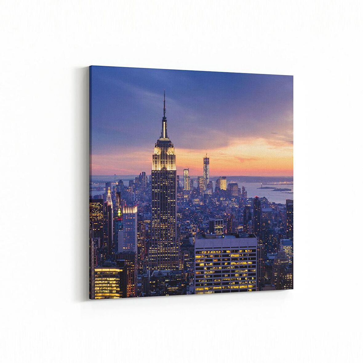 Olla 18126K Yapı Görseli Kare Kanvas Tablo (Ölçü: 100X100)