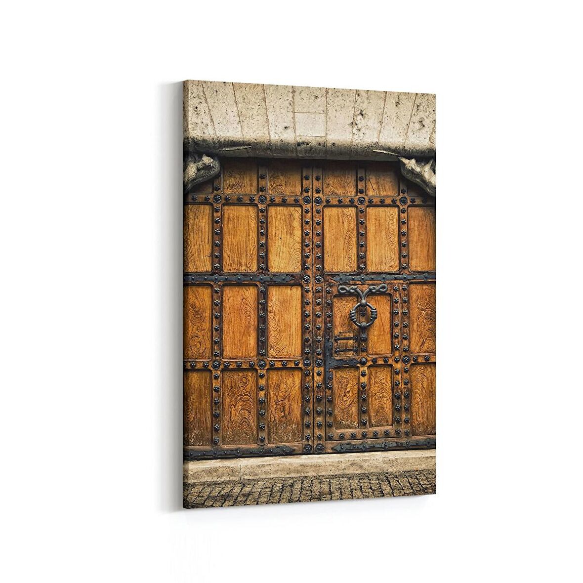 Olla 18142D Yapı Görseli Dikey Kanvas Tablo (Ölçü: 100X150)