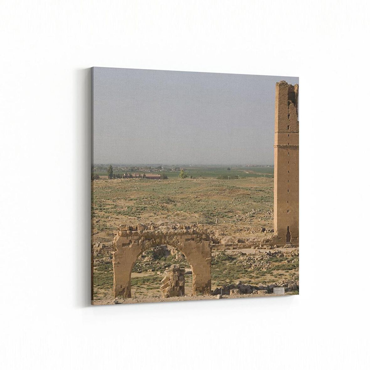 Olla 18857K Yapı Görseli Kare Kanvas Tablo (Ölçü: 60X60)