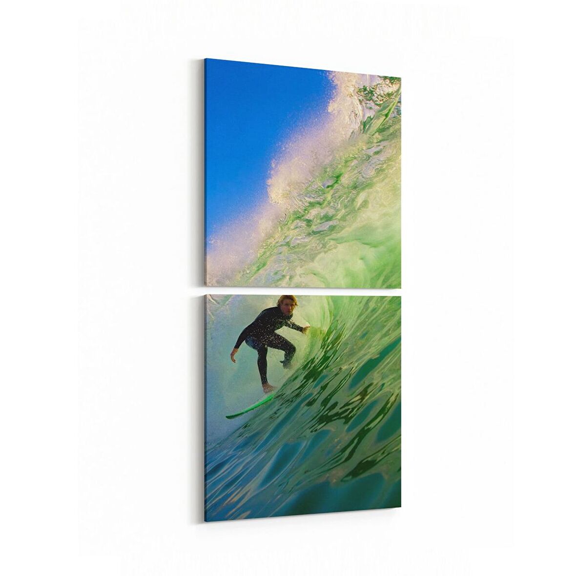 Olla 17135K2D Spor Görseli Kare 2'li Dikey Kanvas Tablo (Ölçü: 30X65)