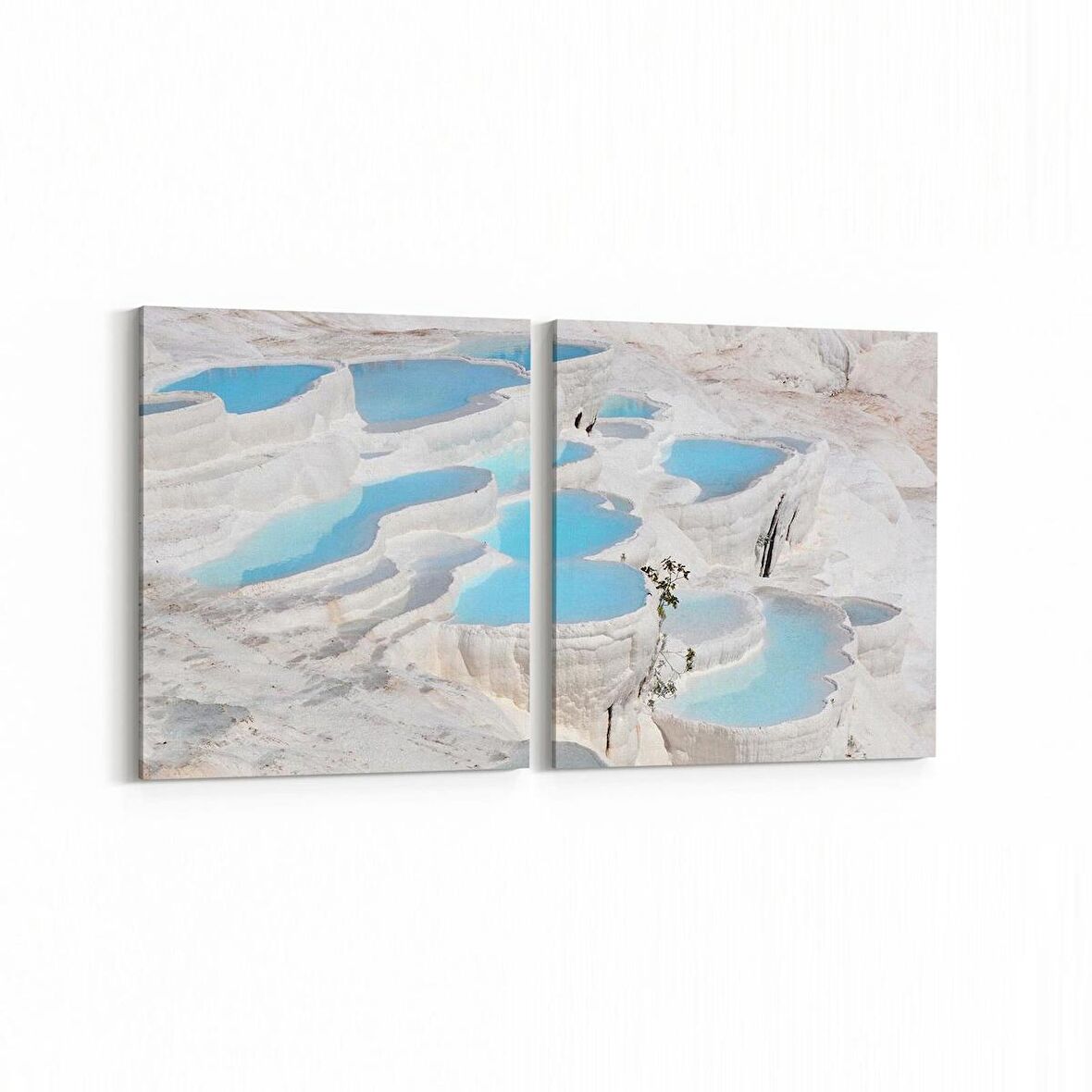 Olla 13879K2Y Doğa / Manzara Görseli Kare 2'li Yatay Kanvas Tablo (Ölçü: 145X70)