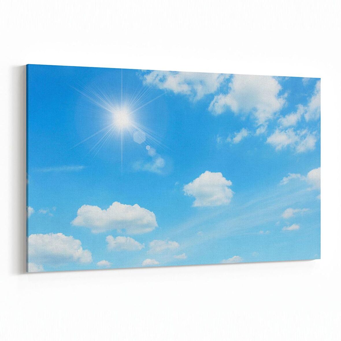 Olla 15403Y Gökyüzü Bulut Görseli  Yatay Kanvas Tablo (Ölçü: 150X100)