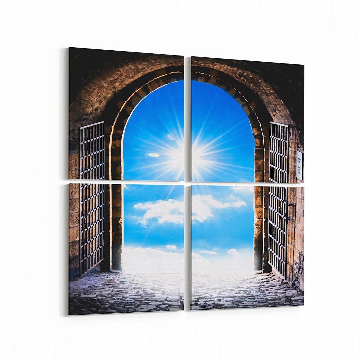 Olla 13611K4 Doğa / Manzara Görseli Kare 4'lü Kanvas Tablo (Ölçü: 105X105)