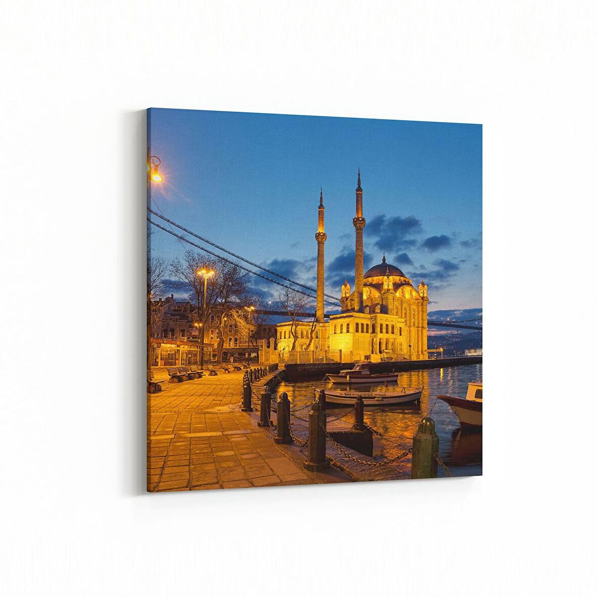 Olla 18452K4 Yapı Görseli Kare 4'lü Kanvas Tablo (Ölçü: 145X145)