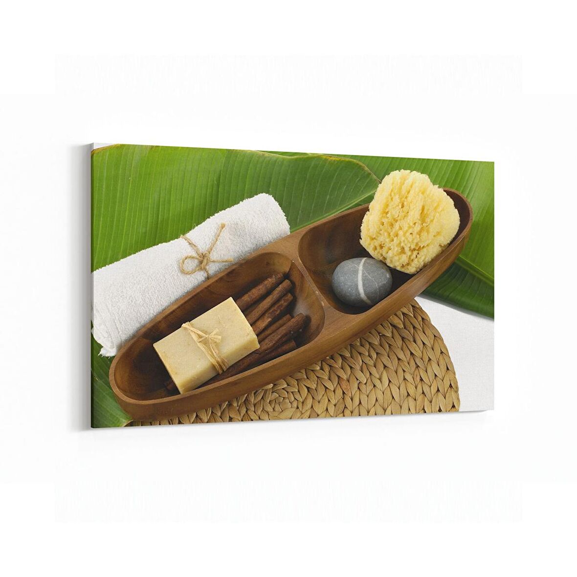 Olla 17087Y Spa / Masaj Görseli Yatay Kanvas Tablo (Ölçü: 30X20)