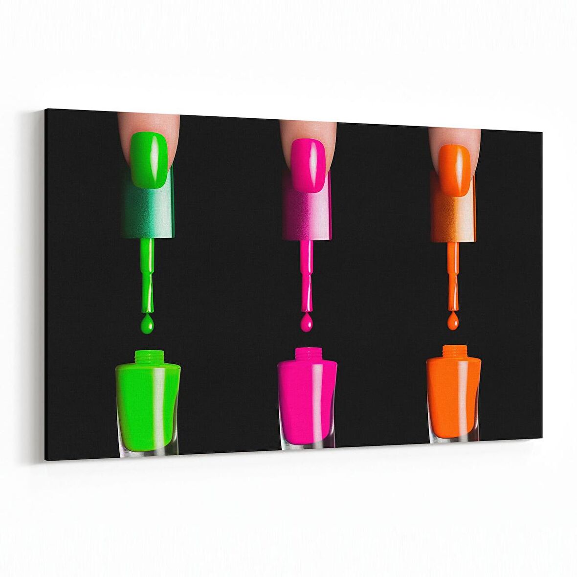 Olla 16313Y Kuaför / Berber Görseli Yatay Kanvas Tablo (Ölçü: 120X80)