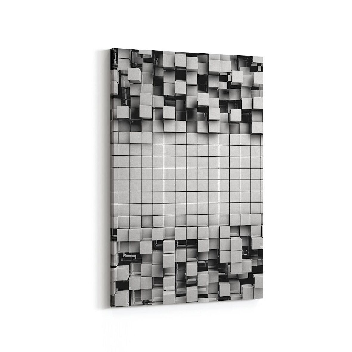 Olla 10024D Abstract 3 Boyut Görsel Dikey Kanvas Tablo (Ölçü: 70X105)