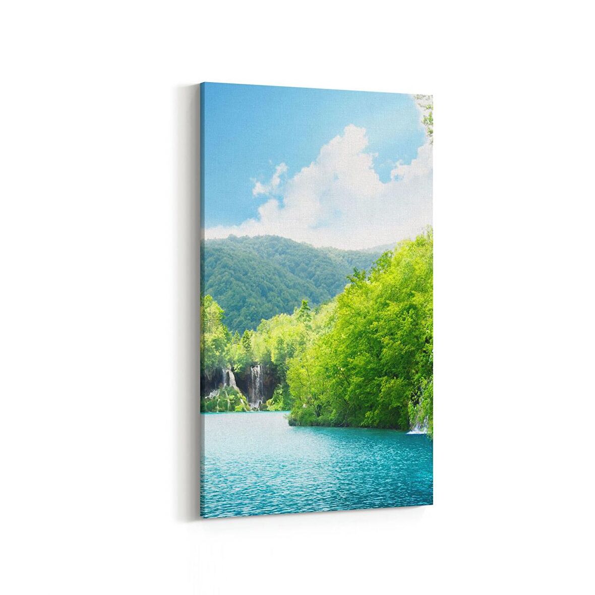 Olla 14396DD Doğa / Manzara Görseli Dikey Dar Kanvas Tablo (Ölçü: 40X80)