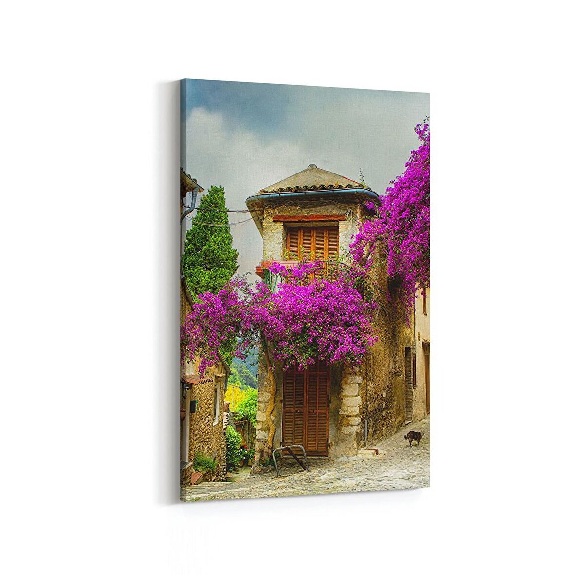 Olla 18151D Yapı Görseli Dikey Kanvas Tablo (Ölçü: 100X150)