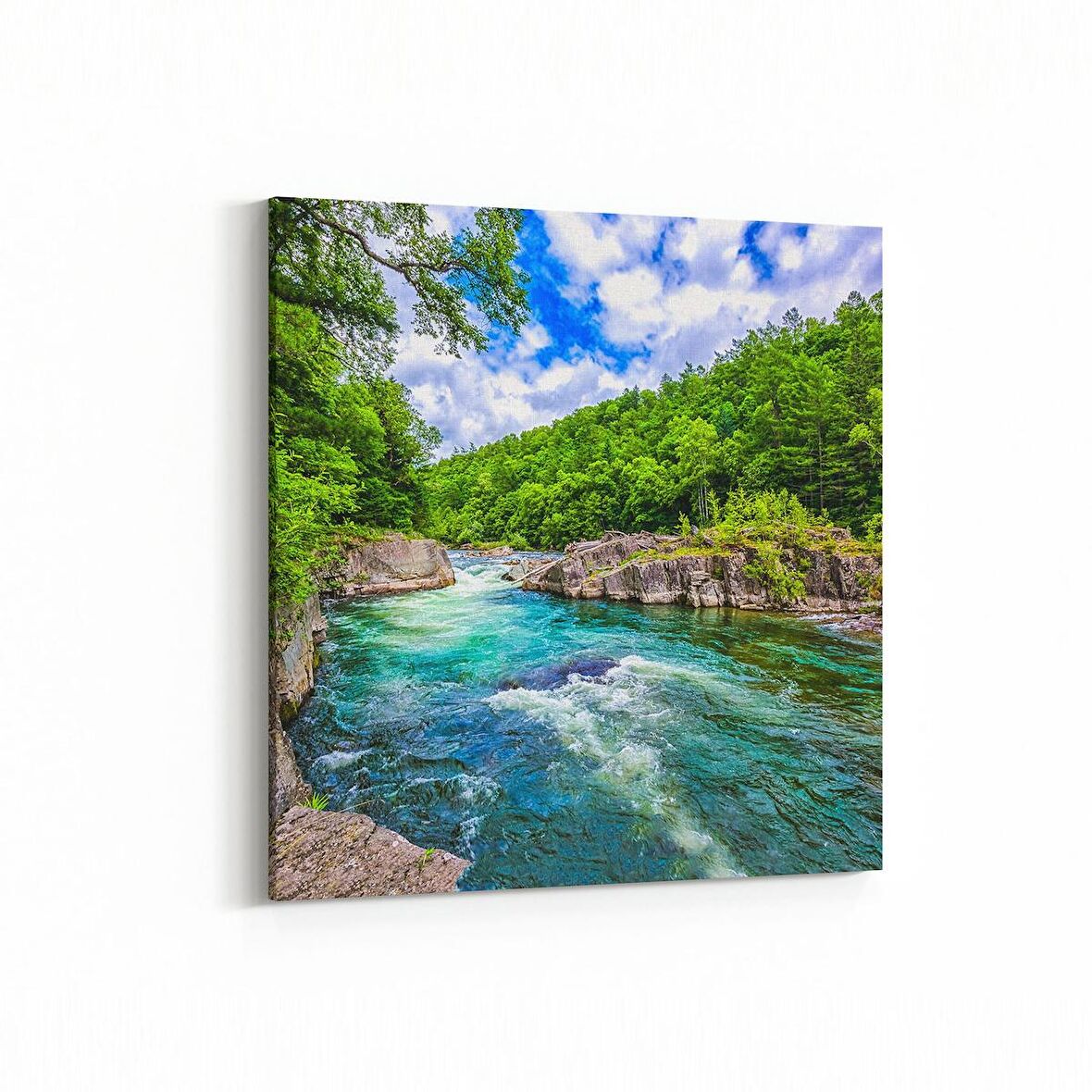 Olla 13261K Doğa / Manzara Görseli Kare Kanvas Tablo (Ölçü: 30X30)