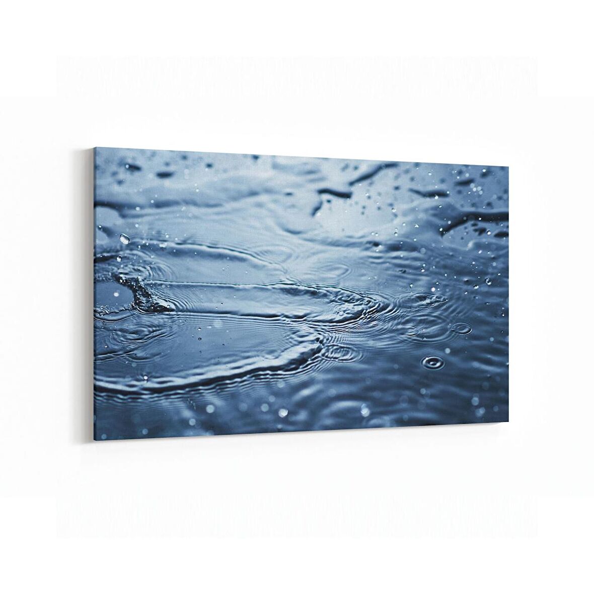 Olla 17295Y Su / Damla Görseli Yatay Kanvas Tablo (Ölçü: 120X80)
