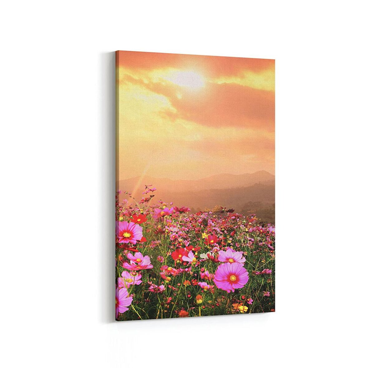 Olla 16009D Günbatımı Görseli Dikey Kanvas Tablo (Ölçü: 20X30)
