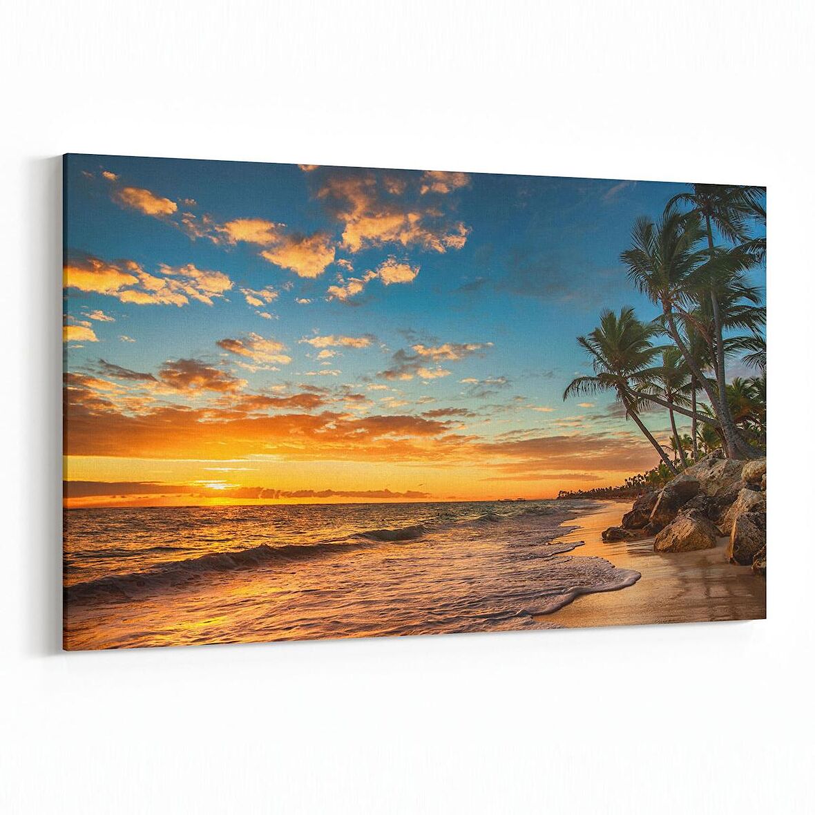 Olla 16052Y Günbatımı Görseli Yatay Kanvas Tablo (Ölçü: 120X80)