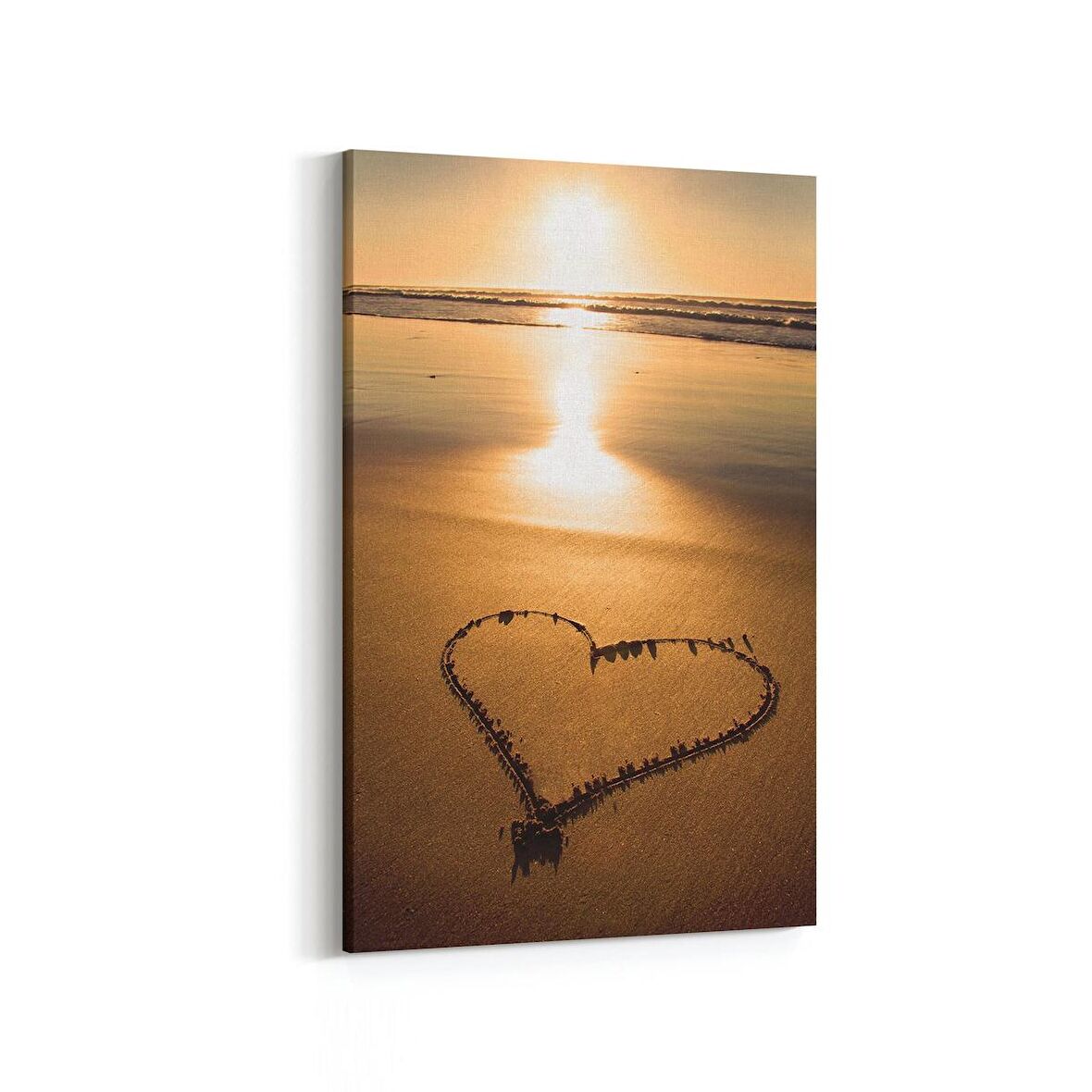 Olla 16106D Günbatımı Görseli Dikey Kanvas Tablo (Ölçü: 60X90)