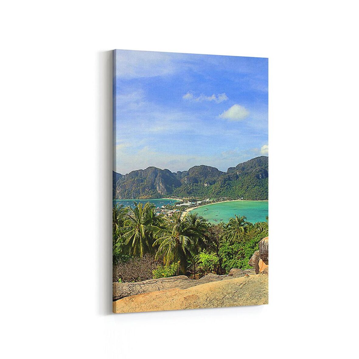 Olla 14566D Doğa / Manzara Görseli Dikey Kanvas Tablo (Ölçü: 60X90)