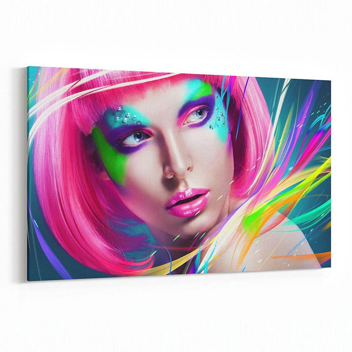 Olla 16806Y Model / Manken Görseli Yatay Kanvas Tablo (Ölçü: 45X30)