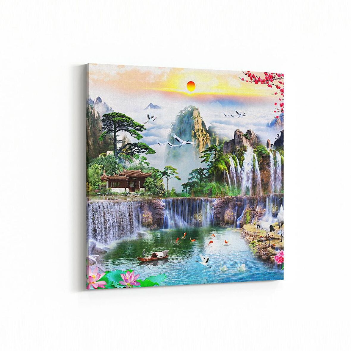 Olla 13575K Doğa / Manzara Görseli Kare Kanvas Tablo (Ölçü: 30X30)