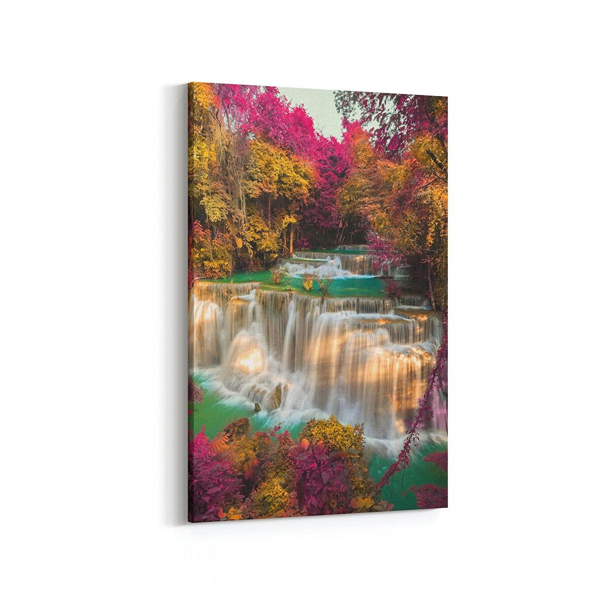 Olla 14046D Doğa / Manzara Görseli Dikey Kanvas Tablo (Ölçü: 60X90)