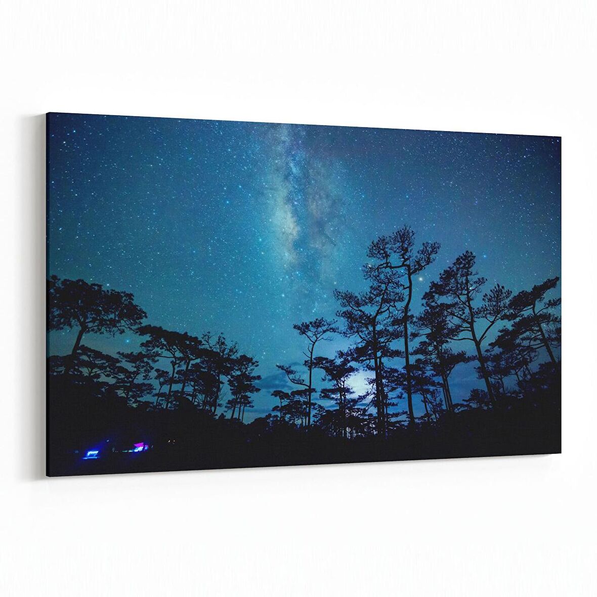 Olla 14712Y Gece Gökyüzü Görseli Yatay Kanvas Tablo (Ölçü: 30X20)