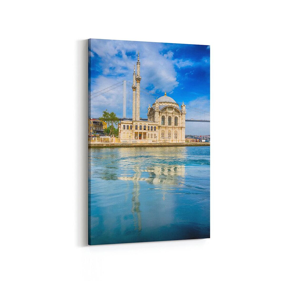 Olla 18803D Yapı Görseli Dikey Kanvas Tablo (Ölçü: 100X150)