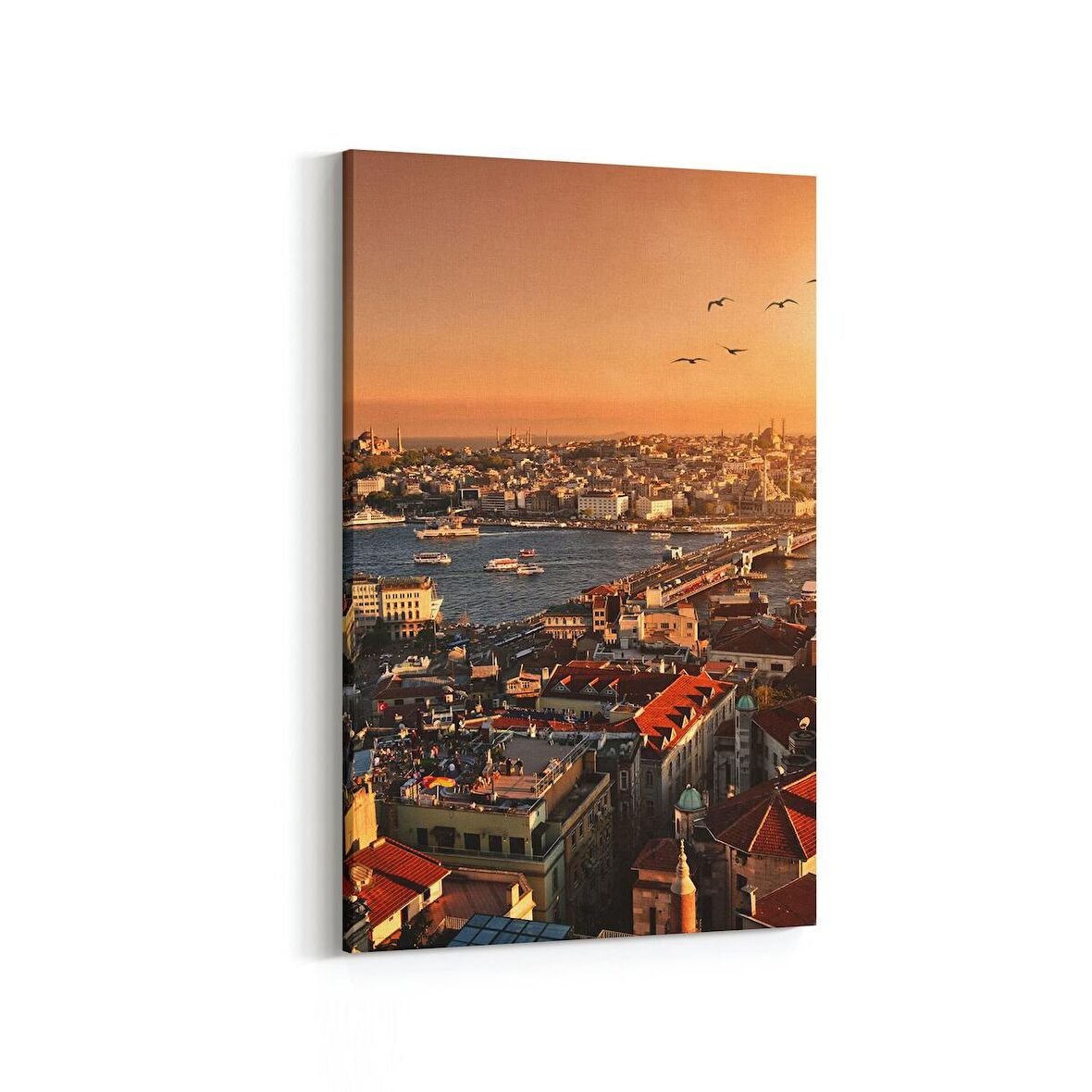 Olla 18682D Yapı Görseli Dikey Kanvas Tablo (Ölçü: 70X105)