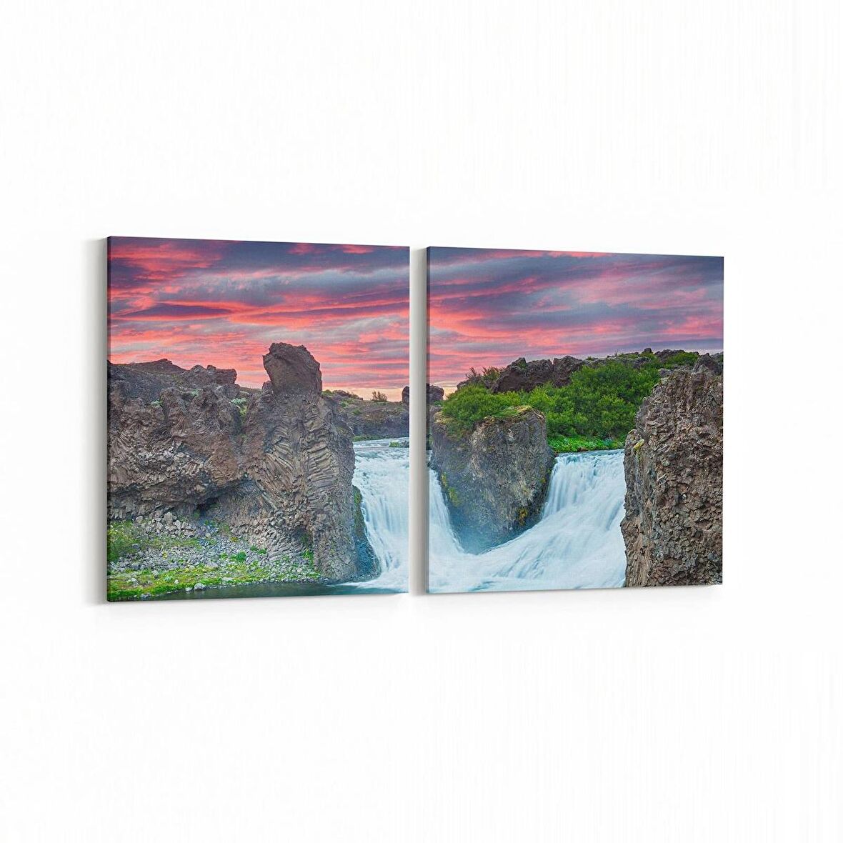 Olla 13441K2Y Doğa / Manzara Görseli Kare 2'li Yatay Kanvas Tablo (Ölçü: 125X60)