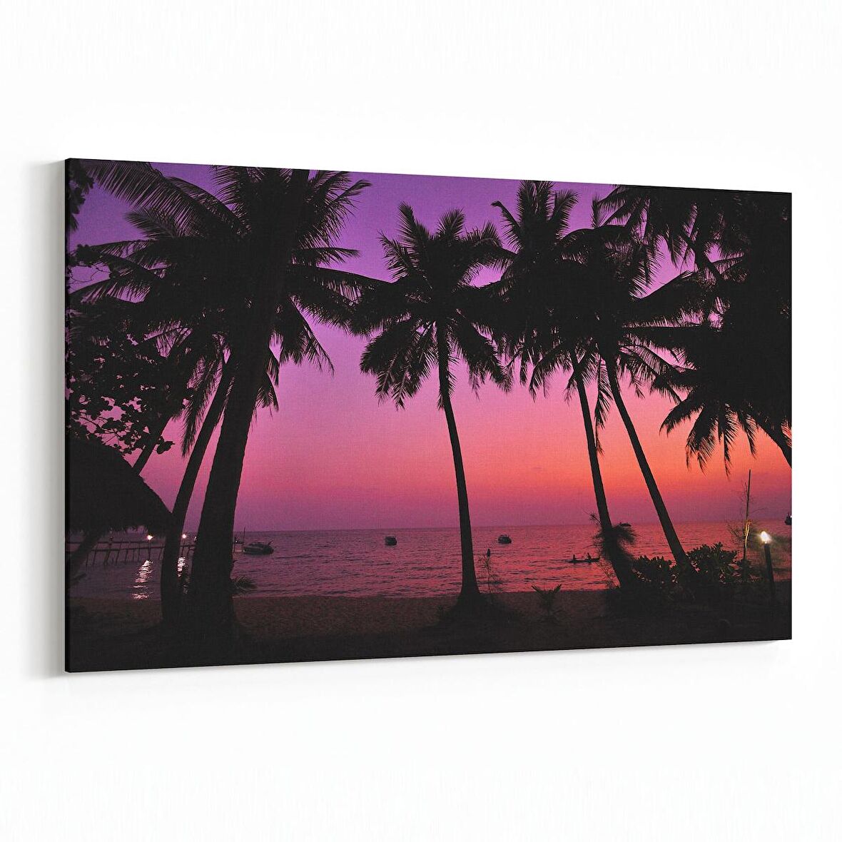 Olla 16077Y Günbatımı Görseli Yatay Kanvas Tablo (Ölçü: 120X80)