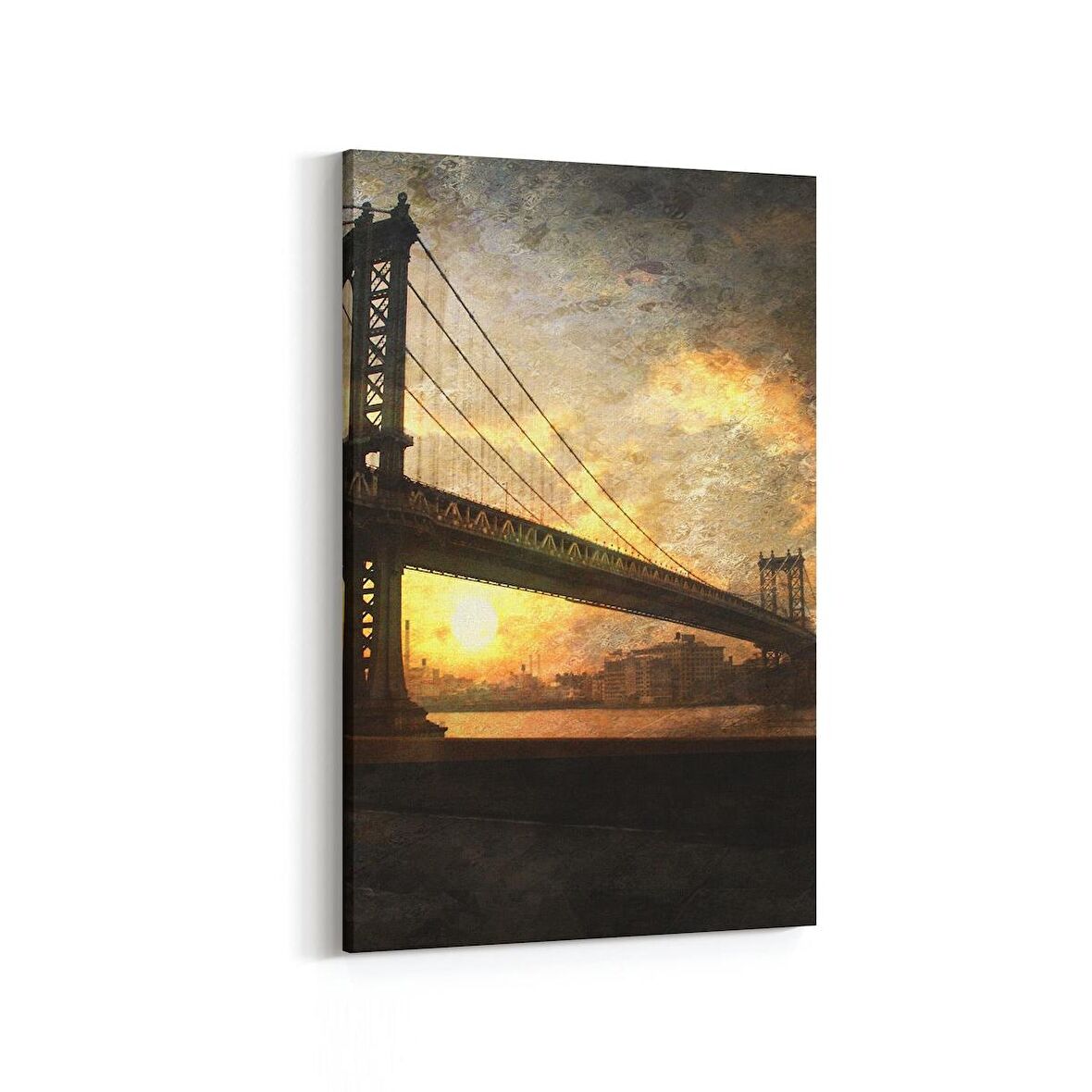 Olla 18744D Yapı Görseli Dikey Kanvas Tablo (Ölçü: 100X150)