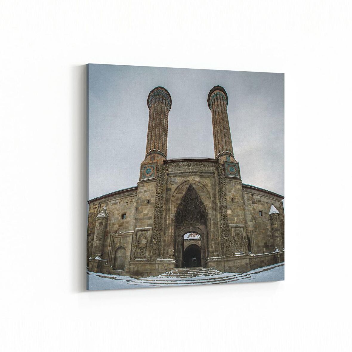 Olla 18114K4 Yapı Görseli Kare 4'lü Kanvas Tablo (Ölçü: 125X125)