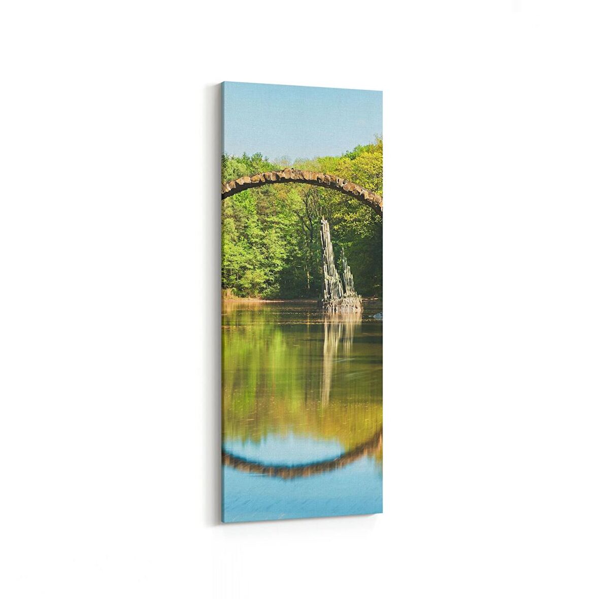 Olla 14031DI Doğa / Manzara Görseli Dikey İnce Kanvas Tablo (Ölçü: 40X120)